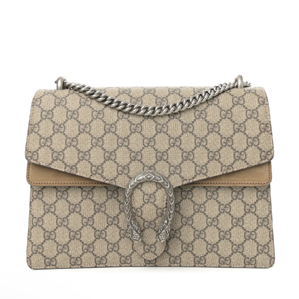 Gucci Beige Medium Dionysus GG Supreme Bag